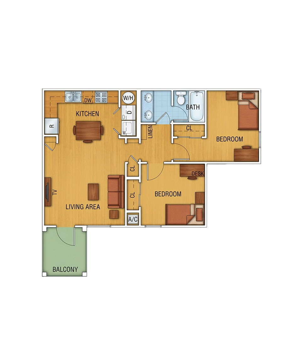 2 Bedroom